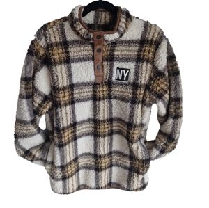New York Fuzzy Fleece Sherpa Sweater